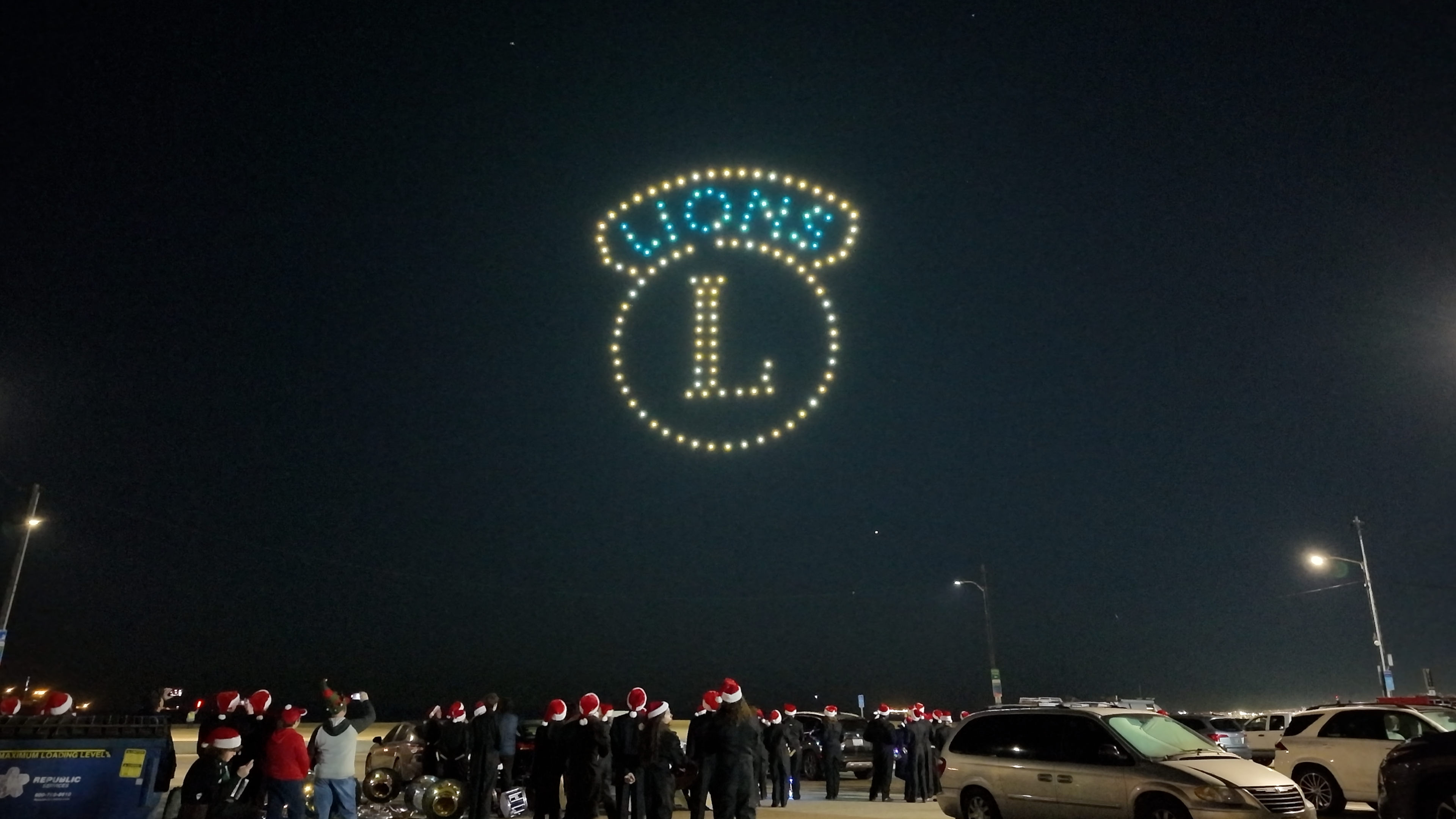 Drone advertising activation in Las Vegas